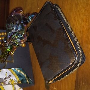 Paul Smith Black/Brown Camouflage Zip Wallet